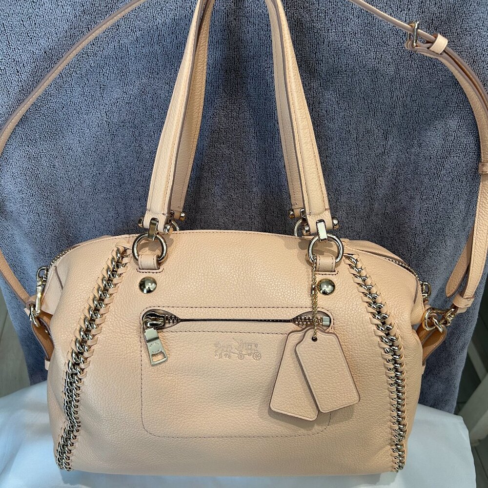 Coach Prairie Whiplash Leather Cream Handbag K1480-34339 NWOT